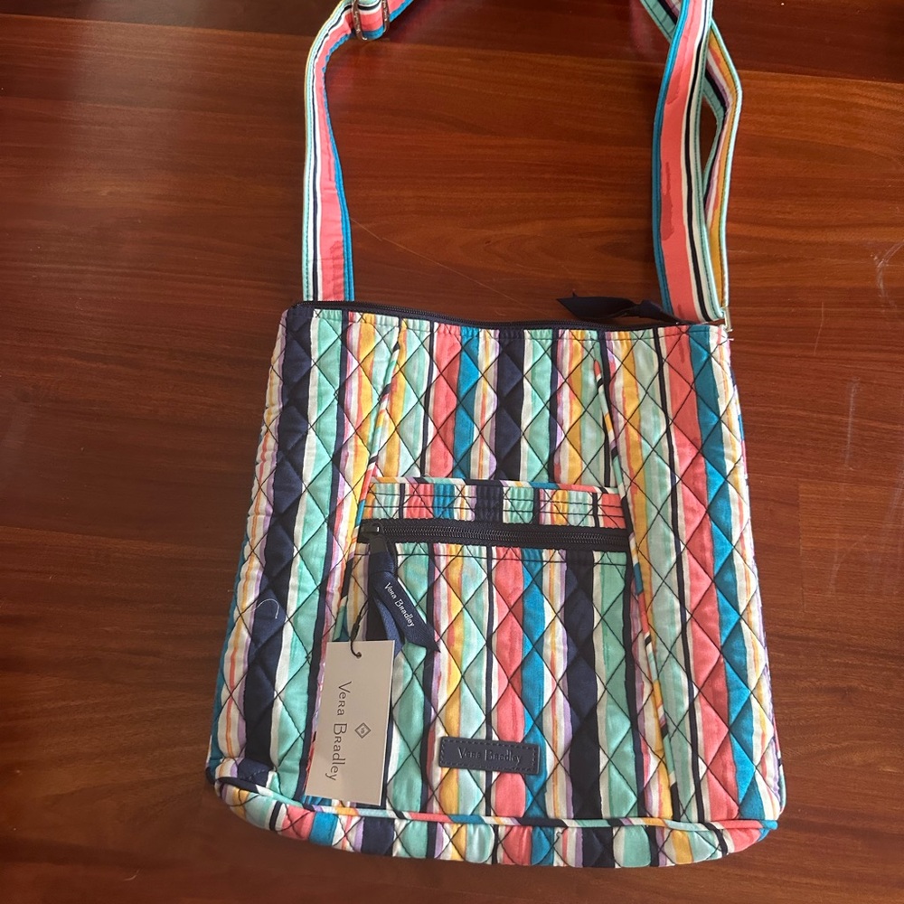 Vera Bradley Striped Quilted Crossbody Bag